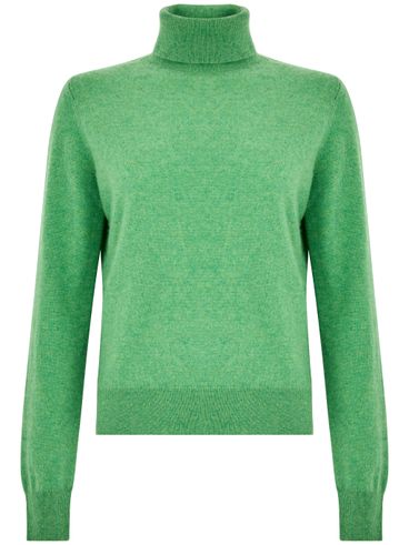 ABSOLUT CASHMERE - Green cashmere turtleneck sweater