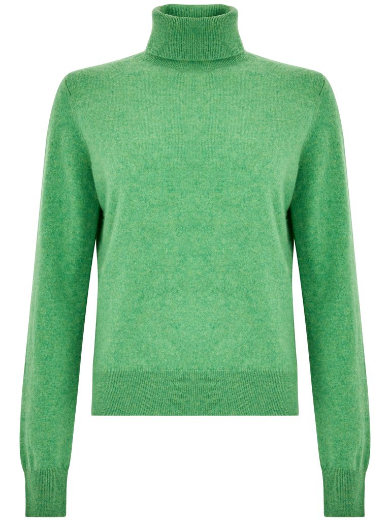 Shop Absolut Cashmere Green Cashmere Turtleneck Sweater