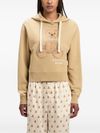 Cotton hoodie with bear design