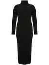 Fitted midi dress in wool