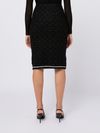 Fitted midi skirt in wool