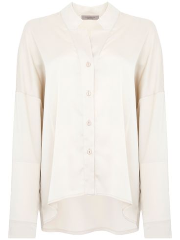 Satin shirt with buttons