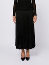 Pleated wool skirt