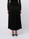 Pleated wool skirt