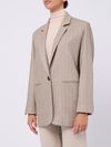 Blazer monopetto con spacco