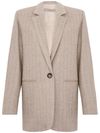 Blazer monopetto con spacco