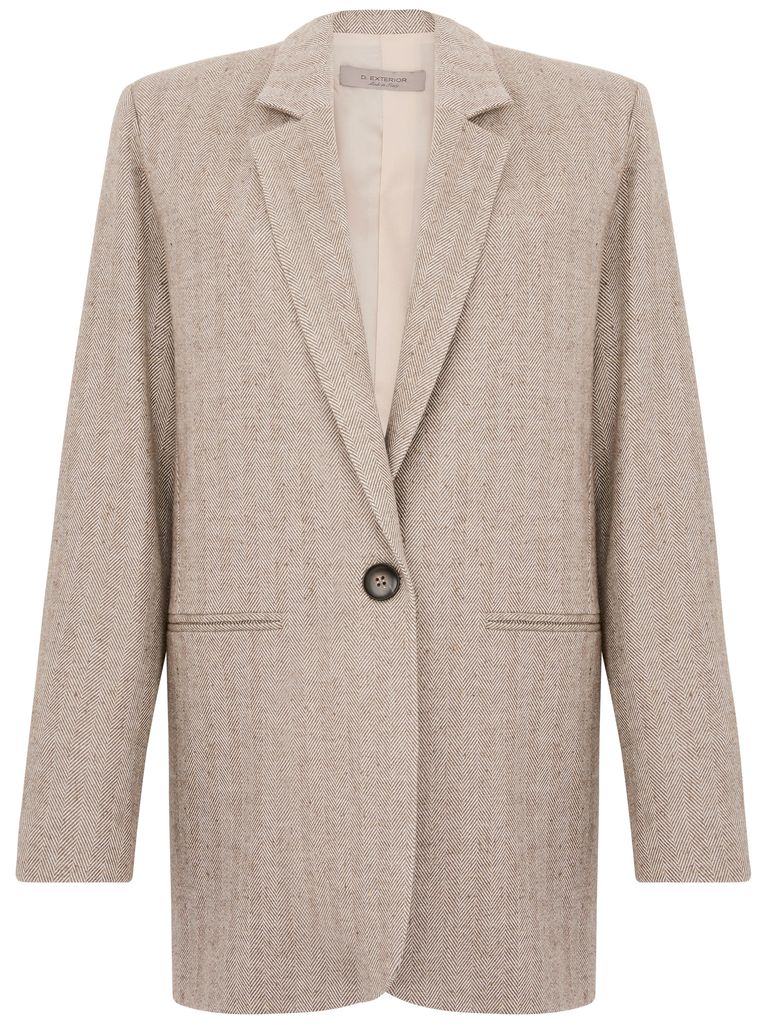 D EXTERIOR SINGLE-BREASTED BLAZER WITH VENT. 