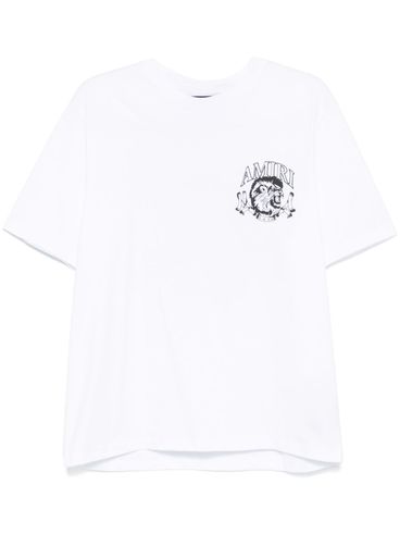 AMIRI - T-shirt Lion Outline in cotone