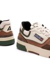 Rolmun sneakers in brown and beige leather