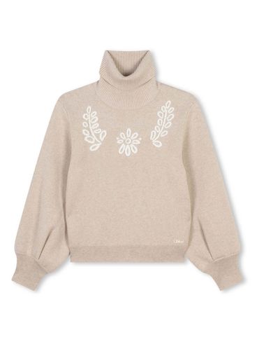 CHLOÉ - Cotton and wool turtleneck sweater