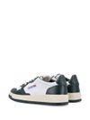 autry - Medalist sneakers in white and green leather - 1