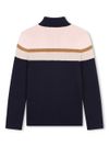 Organic cotton and wool sweater with logo