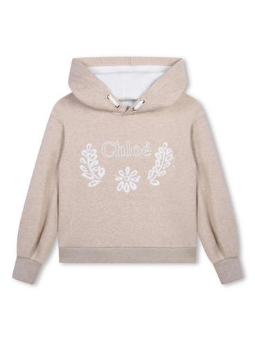 CHLOÉ - Felpa in cotone biologico con logo