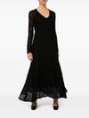 blugirl - Long black crochet dress - 1