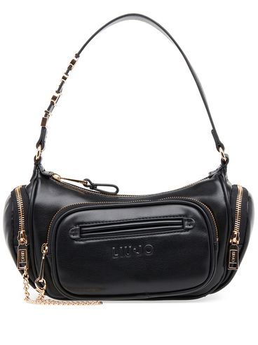 Shoulder bag with chain and pockets