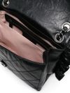 Black crossbody bag with chain