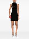 Short openwork dress with beads