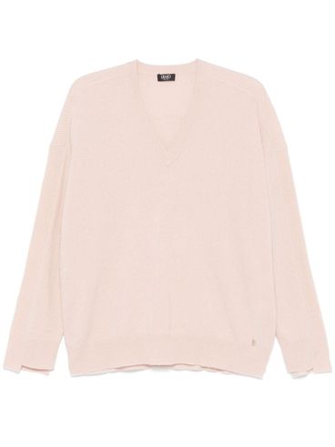 LIU JO - Wool and cashmere sweater with V-neck