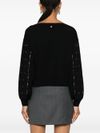 liu jo - Black sweater with rhinestones - 1