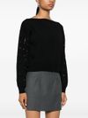 liu jo - Black sweater with rhinestones - 4