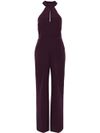 Long jumpsuit with front opening