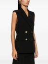 liu jo - Black double-breasted vest with pockets - 2