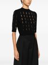 liu jo - Round-neck openwork sweater - 3