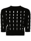 liu jo - Round-neck openwork sweater