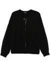 Black wool cardigan