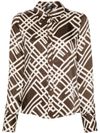 liu jo - Shirt with brown print