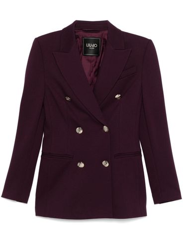 Double-breasted blazer with pockets