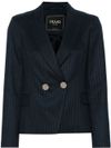 Blazer gessato doppiopetto