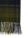 barbour - Plaid wool blend scarf with fringes - 1