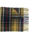 barbour - Plaid wool blend scarf