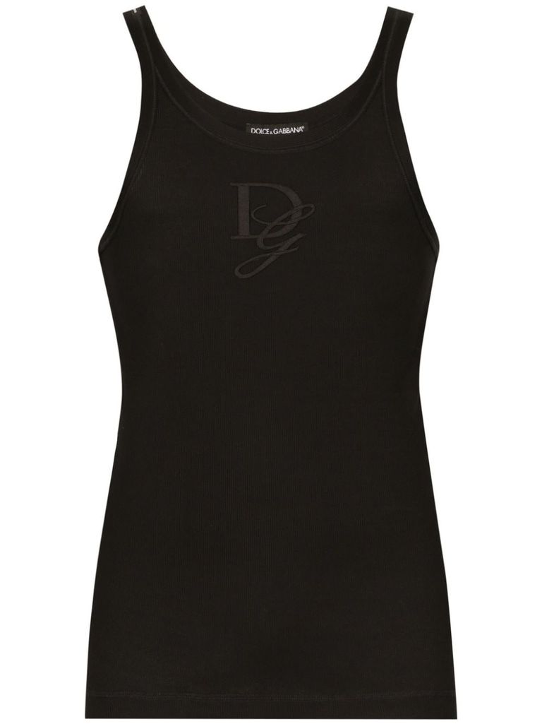 Shop Dolce & Gabbana Cotton T-shirt With Logo Embroidery In Black