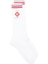 High cotton socks with logo