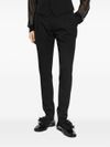 Slim-fit tailored wool trousers