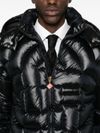 Short shiny quilted puffer jacket