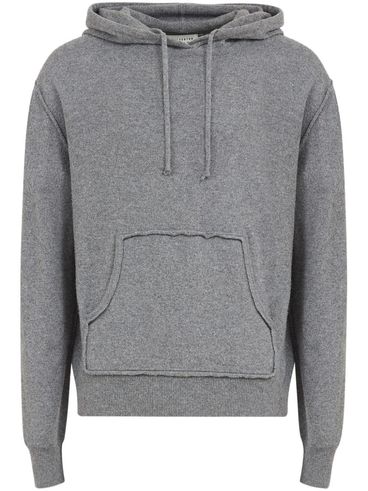 MAISON MARGIELA - Wool and cashmere sweatshirt with hood.