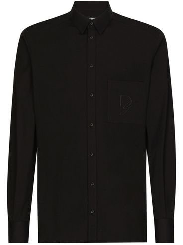 DOLCE & GABBANA - Camicia in cotone con tasca