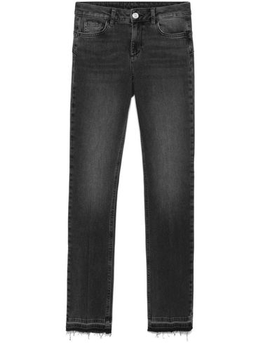 LIU JO - Frayed cotton jeans