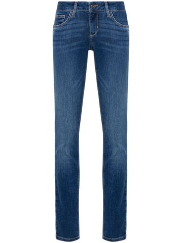 LIU JO - Embroidered cotton jeans