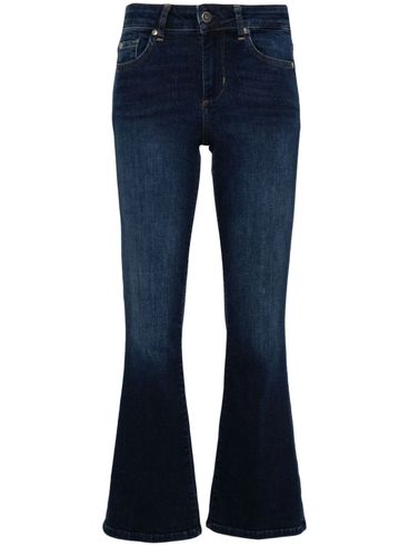 Flared cotton jeans