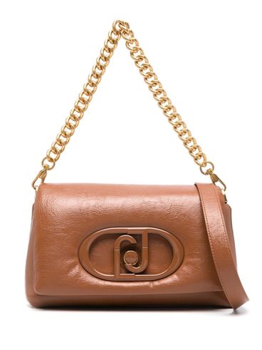 LIU JO - LaPuffy medium brown shoulder bag