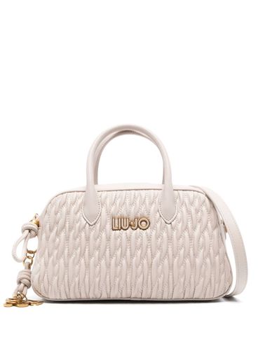 LIU JO - Medium beige Bowling tote bag