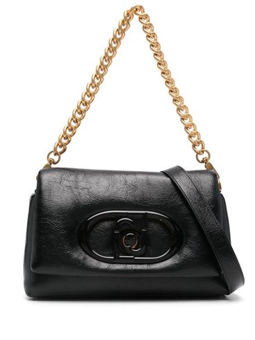 LIU JO - LaPuffy medium black shoulder bag