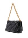 LaPuffy black quilted shoulder bag