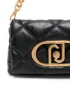 LaPuffy black quilted shoulder bag