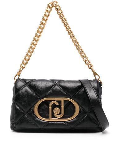 LIU JO - LaPuffy black quilted shoulder bag