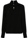 liu jo - Black cut-out blouse